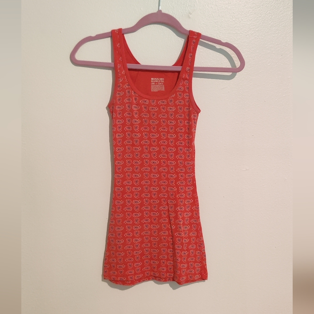 Paisley Patterned Coral Tank